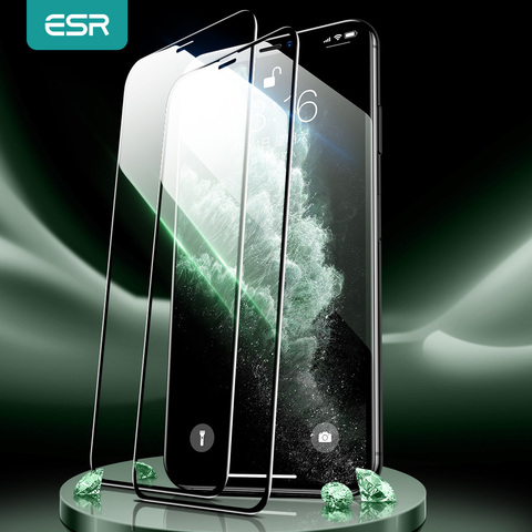 ESR для iPhone se 2022 защита для экрана закаленное стекло для iPhone 12 mini 12pro Max 11 Pro X XR XS Max 3D полное покрытие пленка для экрана ► Фото 1/6