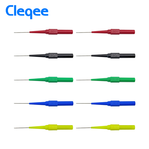 Мультиметр Cleqee P5007, тестовый зонд, изоляционные иглы для пирсинга спины с разъемом 4 мм, комплект для иглоукалывания, 30 в ► Фото 1/6