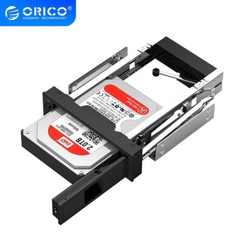 ORICO жесткий диск Caddy 3,5 дюймов 5,25 Bay нержавеющий внутренний жесткий диск монтажный кронштейн адаптер 3,5 дюймов SATA HDD Мобильная рамка ► Фото 1/6