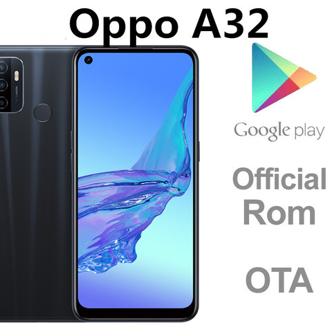 DHL быстрая доставка Oppo A32 4G LTE Смартфон Snapdragon 460 5000 мАч 18 Вт быстрое зарядное устройство 8 Гб RAM 128 Гб ROM Android 10,0 OTA в наличии ► Фото 1/6