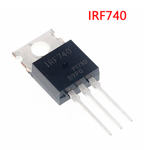 10 шт./лот IRF740 IRF740PBF MOSFET N-Chan 400V 10 Amp TO-220 триодный транзистор новый ► Фото 1/1