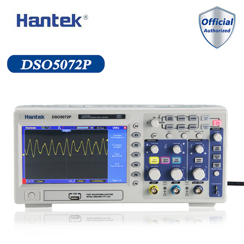 Цифровой портативный осциллограф Hantek DSO5072P, 2 канала, 70 МГц, 1 Гвыб/с, USB-осциллограф ► Фото 1/6