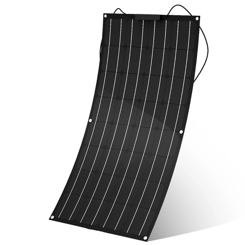 Гибкая солнечная панель ETFE 300 Вт 200 Вт 100 Вт 400 Вт 18 в, монокристаллическая солнечная батарея 125 мм * 125 мм для зарядки аккумулятора 12 В/24 В ► Фото 1/6