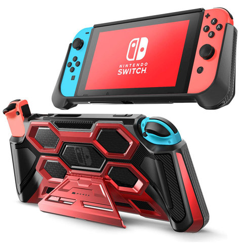 For Nintendo Switch Case MUMBA Battle Series Heavy Duty Grip Cover For Nintendo Switch Console with Comfort Padded Hand Grips ► Фото 1/6