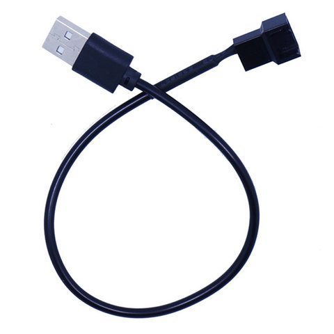 30 см 3 контакта или 4 контакта вентилятор к USB адаптерным кабелям 3/4 контактов компьютерный ПК Вентилятор кабель питания Соединительный адаптер 5 в подключение ► Фото 1/6