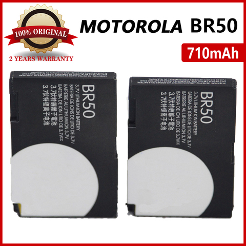100% настоящий аккумулятор BR50 710 мАч для Motorola Moto Razr V3 V3c V3E V3i V3m V3r V3t V3Z Pebl U6 Prolife 300 500 высокого качества ► Фото 1/3