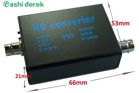 Аналоговая камера высокого разрешения для HDMI преобразователь сигнала Vga Hdmi 720p 960p 1080p AHD Tvi Cvi Cvbs сигнала 4-в-1 видео конвертер Поддержка к кабел... ► Фото 1/6