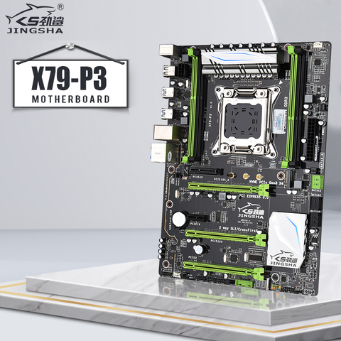 Материнская плата JINGSHA X79 P3, материнская плата LGA2011 CPU MATX USB3.0 SATA3 PCI-E NVME M.2 SSD X79 LGA 2011 материнская плата 4 канала DDR3 до 128 ГБ ► Фото 1/6