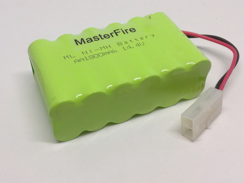 MasterFire 14,4 V AA 1800MAh Ni-MH батарея подметания робот медицинское оборудование перезаряжаемые никель-кадмиевые батареи ячейки с вилками ► Фото 1/4