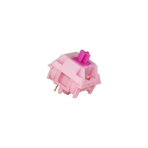 Gazzew Боба резинки Розовый бесшумный линейный Bobagum RGB для Механическая клавиатура настраиваемый переключатель 5pin 52 г 62 г 68g дно ► Фото 1/1