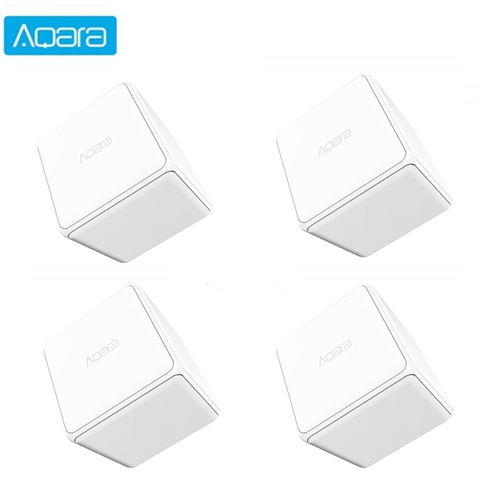 Контроллер Aqara Magic Cube, версия Zigbee, управляемая приложением Six Action mi home для Xiaomi Smart Home, смарт-розетка ► Фото 1/6