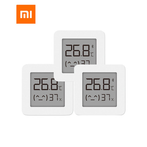 Распродажа Xiaomi умный ЖК-экран цифровой термометр 2 Mijia Bluetooth датчик температуры и влажности Измеритель влажности приложение Mijia ► Фото 1/6