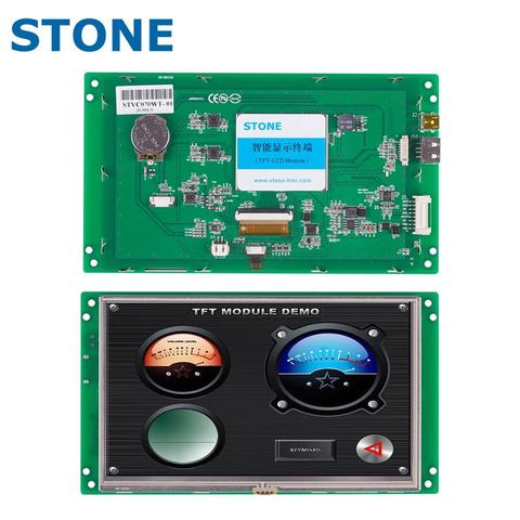 Каменный HMI TFT LCD модуль LCD сенсорный экран дисплей с RS232/RS485/TTL ► Фото 1/6