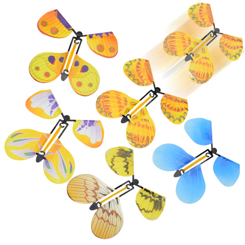 5 шт. Волшебная Летающая бабочка, маленькие волшебные фокусы, забавные сюрпризы, шутки, игрушки для детей, удивительная Волшебная бабочка ► Фото 1/6