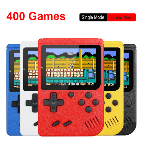 Портативная мини-консоль для видеоигр в стиле ретро, 8 бит, 3,0 дюйма, цветной ЖК-дисплей, Детская цветная игровая консоль, 400 встроенных игр ► Фото 1/6