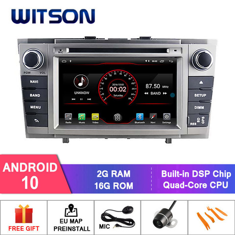 WITSON PX5 Android 10,0 IPS HD экран для TOYOTA AVENSIS 2008-2013, автомобильный DVD-радио 4 ГБ ОЗУ 64 Гб флэш 8 Octa Core + DVR/WIFI + DSP + DAB ► Фото 1/6