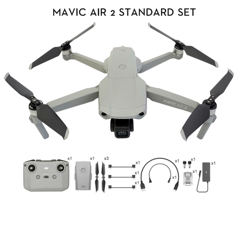 DJI Mavic Air 2 fly more combo / Mavic Air 2 Дрон с 34-минутным временем полета, 4k камера, 10 км, 1080p, видео трансмиссия, Новинка ► Фото 1/6