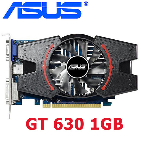 ASUS GT630 1 ГБ 128 бит видеокарта GDDR3 оригинальные графические карты для nVIDIA VGA карты Geforce GT 630 1 Гб Hdmi Dvi используется в продаже ► Фото 1/3