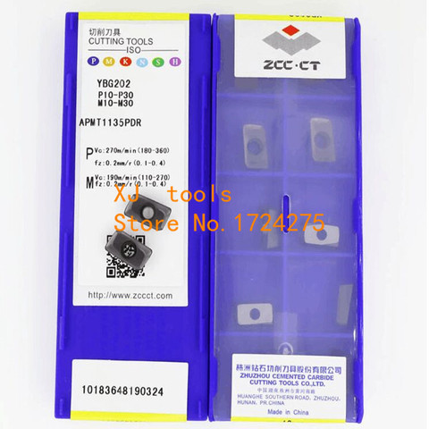 APMT1135PDR APMT160408PDER YBG202 YBG205 100% оригинальный Zcc.ct APMT1135 APMT1604 карбидная вставка ► Фото 1/4