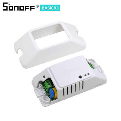 Интеллектуальный выключатель света SONOFF Basic R3/R2 DIY WI-FI Беспроводной переключатель светильник таймер умный дом Google Alexa совместимых LAN приложен... ► Фото 1/6