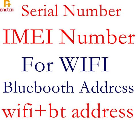 WIFI Bluetooth адрес для Мобильный телефон 11 11pro X XS XSMAX 8G 8P 7P 7G 6P 6G серийный номер IMEI для WITI BT адрес ► Фото 1/2