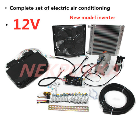 12V 24V электрический кондиционер охлаждение, новый электрический кондиционер для транспортных средств, электрический компрессор ► Фото 1/5