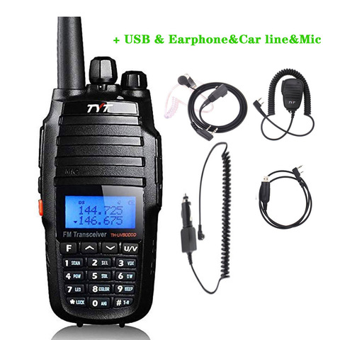 Портативная рация TYT, 10 км, два диапазона VHF и UHF, 10 Вт, 10 км, Любительская рация, 3600 мА · ч, функция репитера ► Фото 1/6