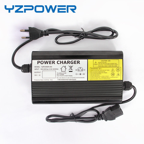 Автомобильное зарядное устройство YZPOWER, 84 в, 4 а, 3,5a, 3 А, литиевая батарея для 72 в, литий-ионный Литий-полимерный аккумулятор, умное зарядное ус... ► Фото 1/6