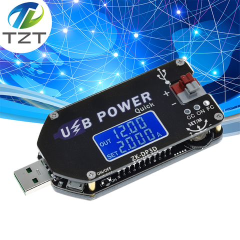 ЧПУ USB TYPE-C DC конвертер CC CV 1-30V 2A 15W модуль питания регулируемый Регулируемый источник питания QC2.0 3,0 AFC ► Фото 1/6