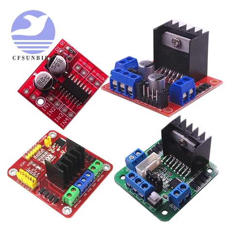 Модуль платы драйвера L298N L298, шаговый двигатель, умный автомобильный робот, макетная плата Пельтье, высокая мощность 35 в, макс. 2 А, фильтр, конденсатор, Диод ► Фото 1/6
