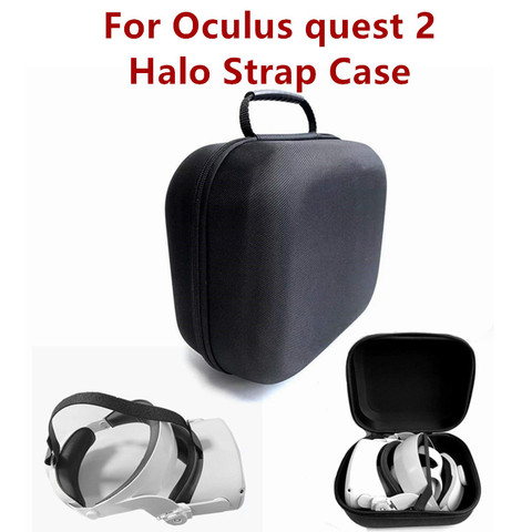 Сумка для Oculus Quest 2 Чехол Переносные Коробки Очки виртуальной реальности VR гарнитура дорожная сумка для переноски чехол футляр Пластиковый (ЭВА)-ящик для хранения сумка для Oculus Quest2 Halo ремень ► Фото 1/6
