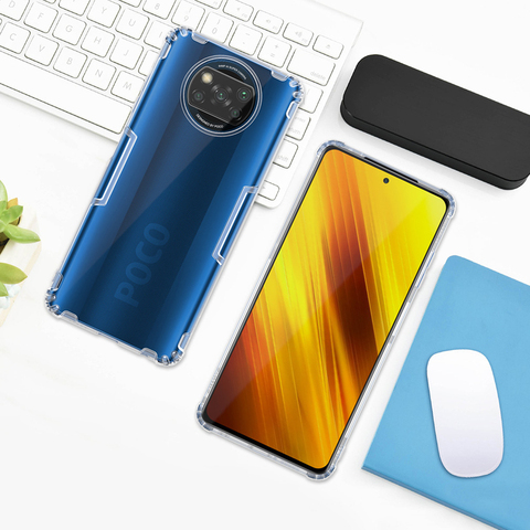 Чехол Nillkin для Xiaomi Poco X3 NFC, натуральный прозрачный чехол из ТПУ, прозрачный мягкий силиконовый мягкий чехол для Xiaomi Poco X3 NFC, чехол ► Фото 1/6