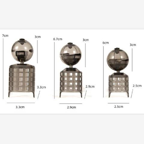 Пластиковая рыболовная приманка-фидер, клетка для ловли карпа, встроенный метод подачи L/M/S, замена снастей для любителей рыбалки ► Фото 1/5
