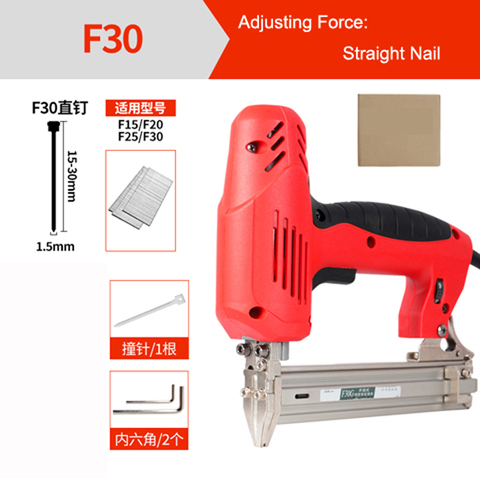 18 калибр 2 в 1 Электрический гвоздезабивной пистолет и степлер с 300 шт. скоб и 300 шт. гвоздей ► Фото 1/3