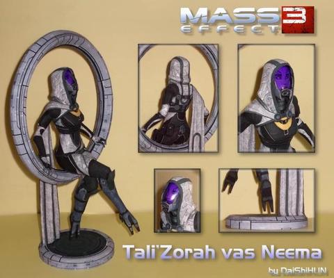 Массовый эффект 3 tali 'Zorah нар Rayya Paper-модель Diy 3 D ► Фото 1/1