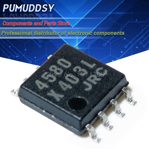 10 шт. NJM4580M NJM4580 4580 SOP-8 IC dual op amp бесшумный аудио усилитель IC чип ► Фото 1/1