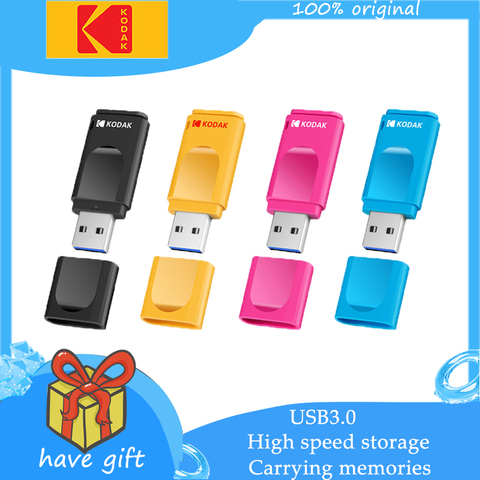 Флеш-накопитель Kodak K233, USB 3,1, металлический USB флеш-накопитель, 16 ГБ, 32 ГБ, карта памяти USB 3,0, 64 ГБ, U-диск, 128 ГБ, 256 ГБ, флешка, USB-флешка ► Фото 1/6