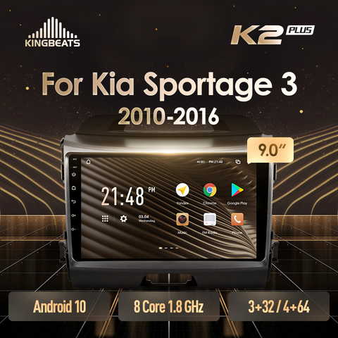 KingBeats штатное головное устройство For Kia Sportage 3 SL 2010 - 2016 GPS Android 10 автомагнитола на андроид магнитола For Киа Спортейдж 3 SL For автомобильная мультимедиа Octa Core 8 core*1.8G No 2din 2 din dvd ► Фото 1/6