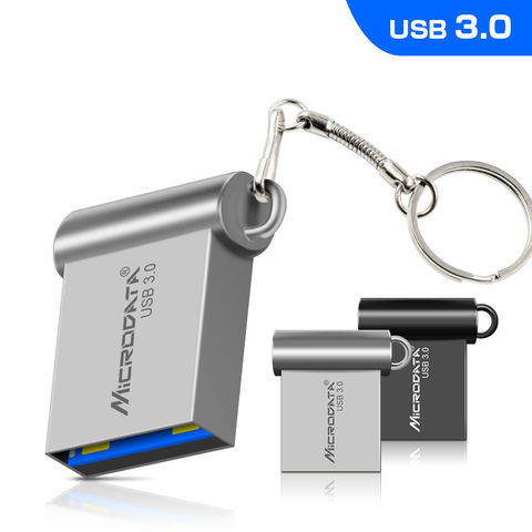 Хит продаж металлическая мини-флешка 3,0 металлическая USB флешка 128 Гб 64 ГБ 32 ГБ Высокоскоростная 16 ГБ 8 ГБ 4 ГБ карта памяти USB3.0 флешка ► Фото 1/6