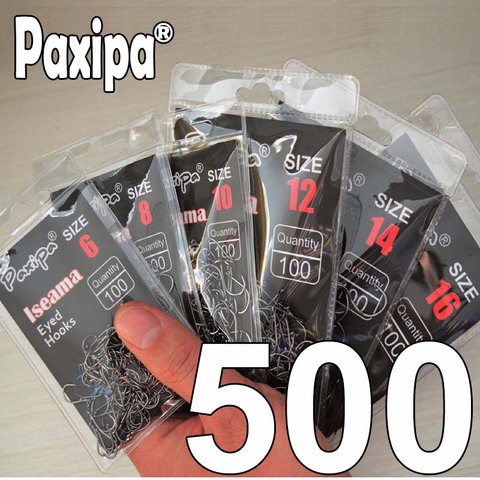 500 шт. рыболовный крючок Iseama Circle Carp Eyed, размер 3, 4, 5, 6, 7, 8, 9, 10, 11, 12, 13, 14, 15, 16, 17, 18, кольцевой японский рыболовный крючок ► Фото 1/6