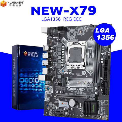 Материнская плата HUANANZHI X9D LGA1356 LGA 1356 для настольного компьютера, материнская плата, подходит для настольного сервера DDR3 ECC REG RAM LGA1356 ► Фото 1/2