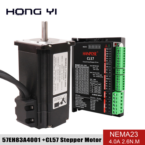 Драйвер шагового двигателя 57EH83A4001 Hybrid Step-servo HBS57/CL57 Nema23 с замкнутым циклом 4A нм 57CME26, драйвер шагового двигателя с замкнутым циклом для ЧПУ ► Фото 1/6