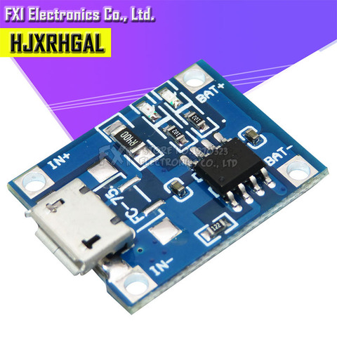 Зарядная плата TP4056 1A Lipo для аккумулятора, модуль зарядного устройства, литиевая батарея, порт для самостоятельной сборки, Внешняя USB-зарядка... ► Фото 1/2