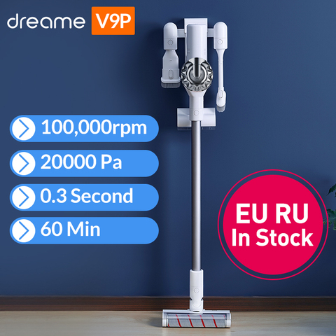 Dreame V9P ручной Беспроводной пылесос Портативный беспроводные циклонный фильтр ковер пылесборник ковер развертки ► Фото 1/6