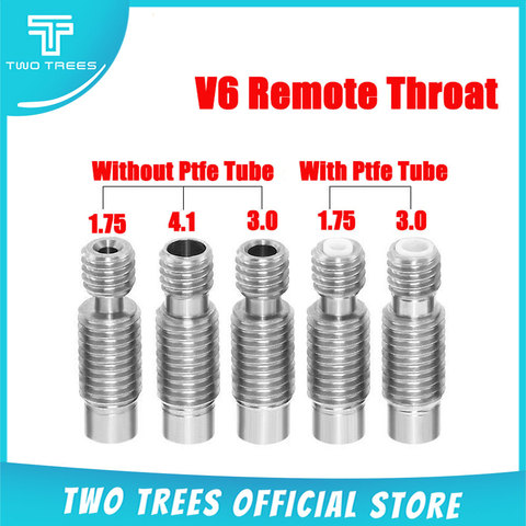 Деталь для 3D принтера V6 с дистанционным управлением горла Hotend M6 для 1,75/3,0/4,1 мм нити из нержавеющей стали детали для 3D принтера v6 горла ► Фото 1/5