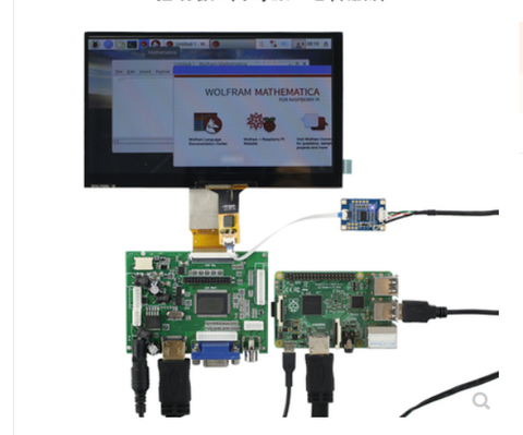 7 дюймов 8 дюймов 9 дюймов 10,1 дюймов IPS HD автомобильный монитор Raspberry Pi ЖК-экран HDMI VGA AV драйвер плата комплект ► Фото 1/6