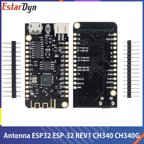 Макетная плата с Wi-Fi и Bluetooth, антенна ESP32 ESP-32 REV1 CH340 CH340G, интерфейс с литиевой батареей Micro USB ► Фото 1/6