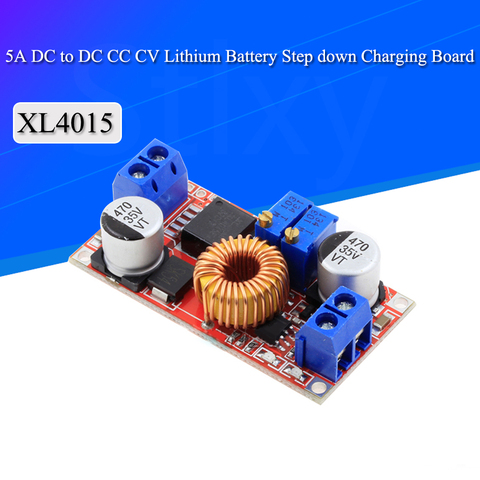 При постоянном токе/регулируемый Макс 5A модуль ldo понижающего зарядная плата XL4015 литий Батарея Зарядное устройство преобразователя постоя... ► Фото 1/6