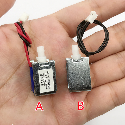 Маленький Электрический Электромагнитный Мини-клапан 5 в 6 В постоянного тока нормально закрытый воздушный клапан вентиляционный клапан «с... ► Фото 1/5