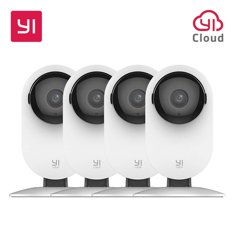 4 шт. домашняя камера YI, 1080p Wi-Fi IP-система видеонаблюдения с ночным видением, видеоняня на iOS, Android App ► Фото 1/6